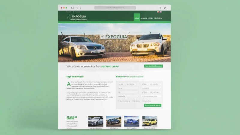 Screenshot do site Site Empresarial